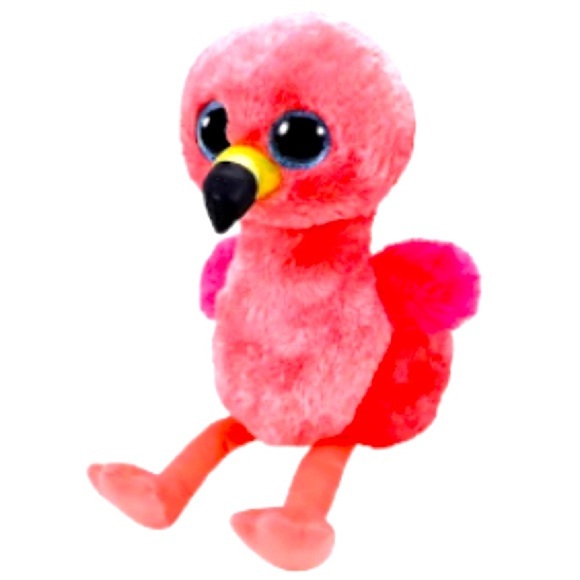👀4/$25 Ty Beanie Boo Gilda Pink Flamingo, Multicolour - Picture 1 of 12